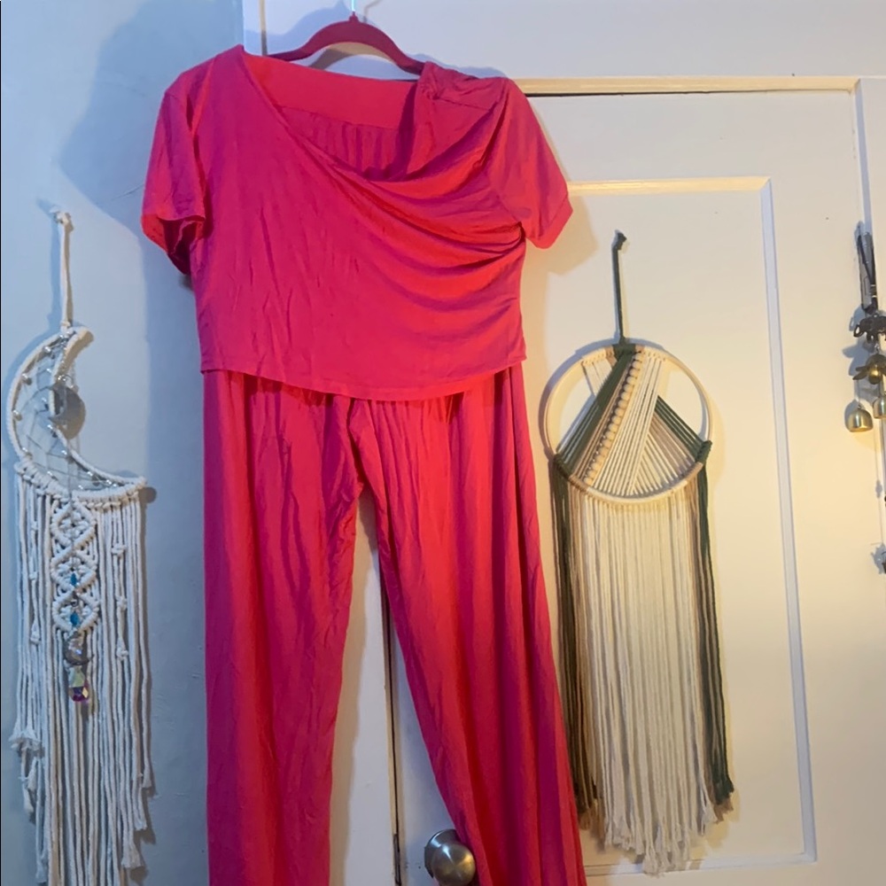 Vibrant Pink Women's Jumpsuit